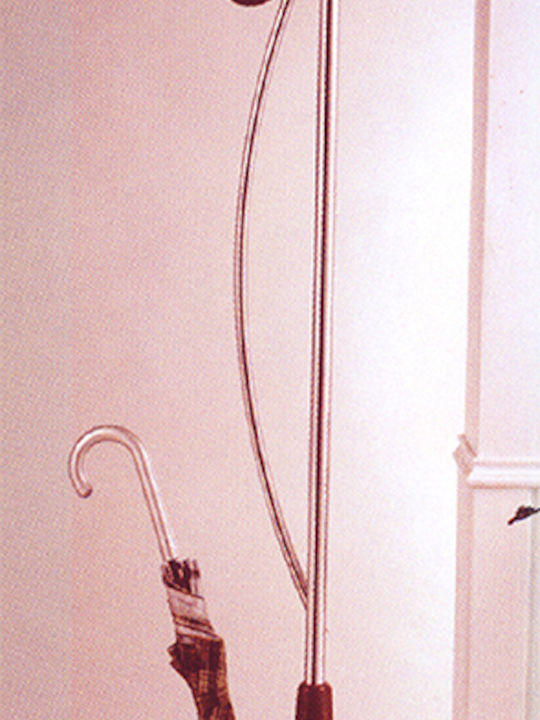 Καλόγερος Μεταλλικός Ασημί 189cm