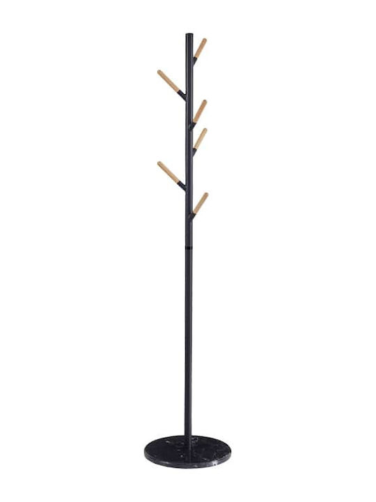 Pakketo Metallic Coat Rack Black Ponziele 37x37x174cm