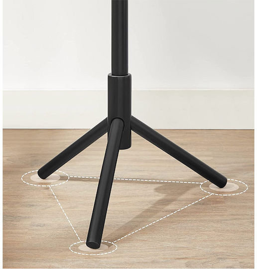 Vasagle Wooden Coat Rack Black 47x47x175cm
