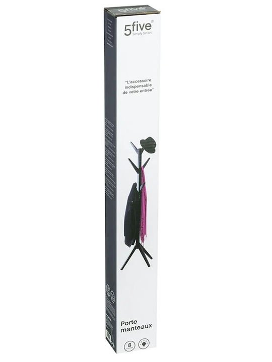 PanOikos Cuiere de podea Lemn Negru Negru 44.5x44.5x178cm
