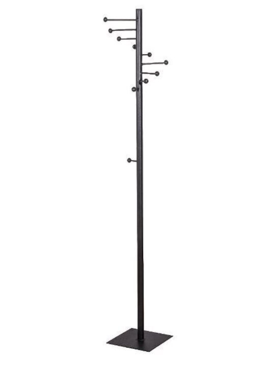 KS Kouppas Level Cuiere de podea Metal Argintiu 30x30x175cm