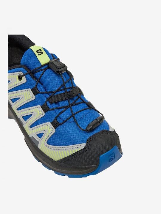 Kids Hiking Shoes Xa Pro V8 Waterproof Blue