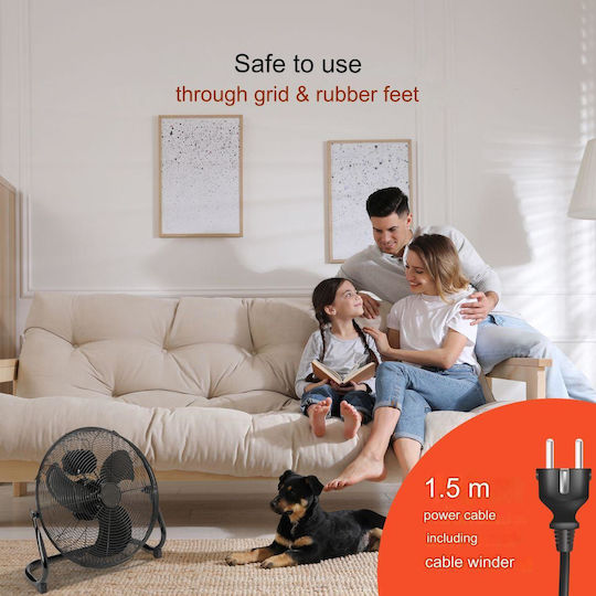 ProfiCare Ventilator De Pardoseală 120W Diametru Ventilator 50cm Negru