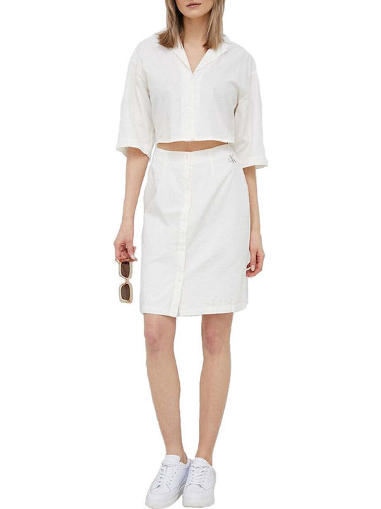 Sommer Mini Abendkleid Weiß