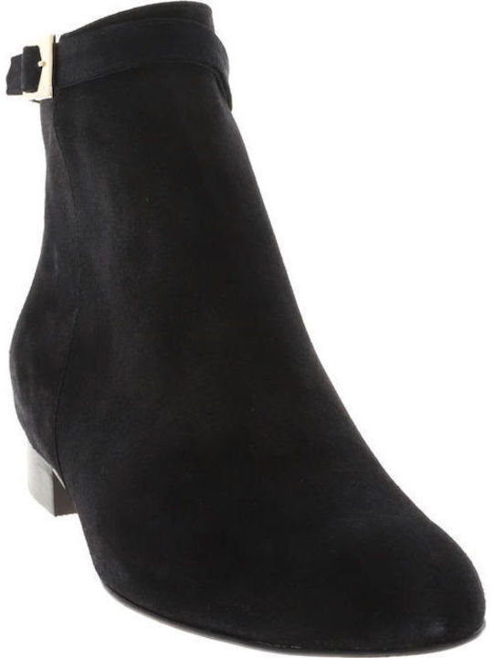 Wildleder Stiefeletten Damen Schwarz