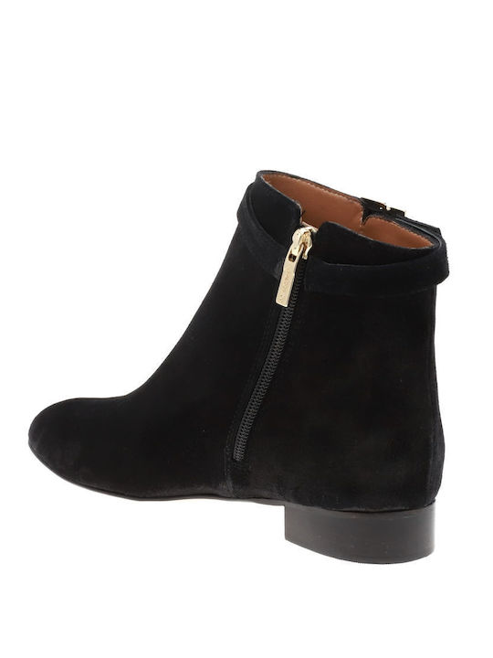 Wildleder Stiefeletten Damen Schwarz