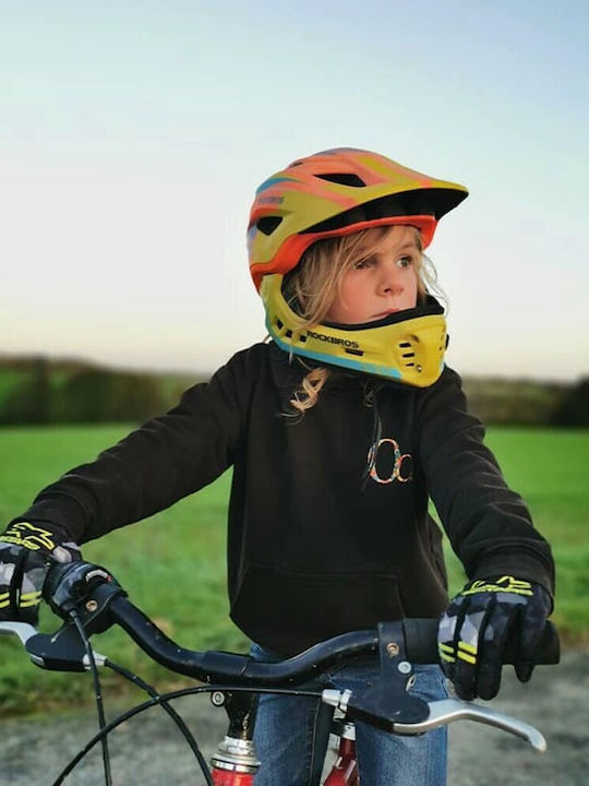 Rockbros Παιδικό Κράνος για Ποδήλατο Πόλης Κίτρινο