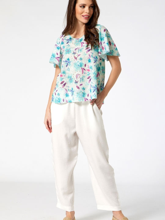 Women's Blouse Short Sleeve Multicolour