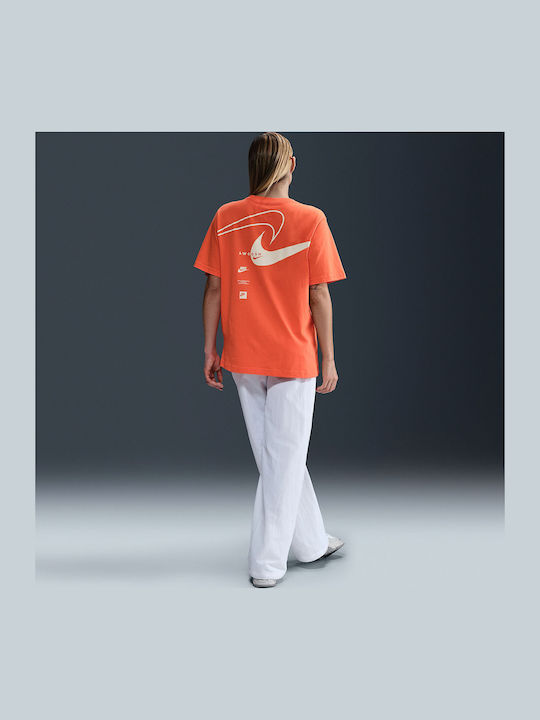 SWOOSH Γυναικείο T-shirt Πορτοκαλί