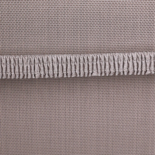 Detex Perna Scaunului De Grădină Cu Spătar Crem 2 Buc 57x116 cm