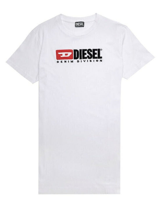 Summer Mini T-Shirt Dress White