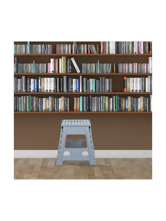 Πλαστικό Σκαμνάκι Εξωτερικού Χώρου Light Grey 39.5x38.5x39.9cm