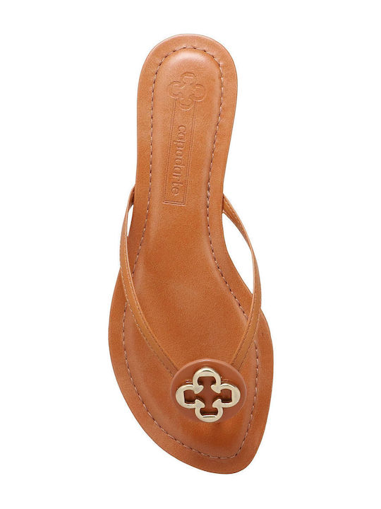 Women's Flat Sandals in Brown Color