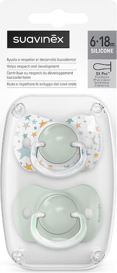 Suavinex Pacifiers Silicone Dreams Blue for 6-18 months 2pcs