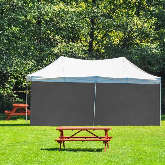 Set 2 Seitenwände Pavillon Relaxdays 2 x 3 m Grau