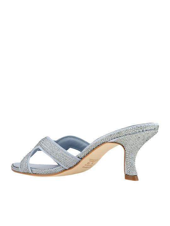 Sandals with Strass Light Blue