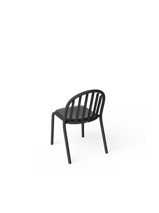 Outdoor Chair Aluminum Anthracite 2pcs 52x56x80.5cm