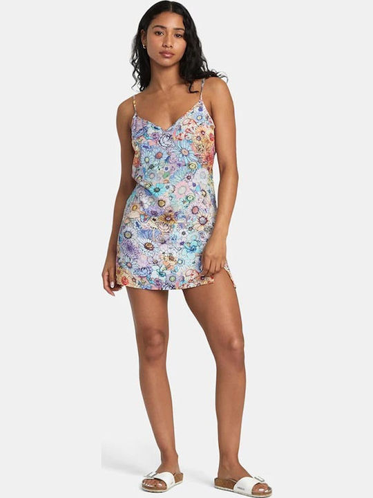 Summer Mini Dress with Tearing Floral