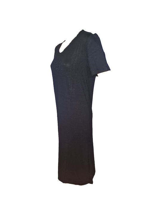 Summer Midi Dress Black FΟ-4328