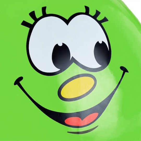 Coș de depozitare Relaxdays Smile Verde cu mânere 55x45cm pentru utilizare în interior și exterior