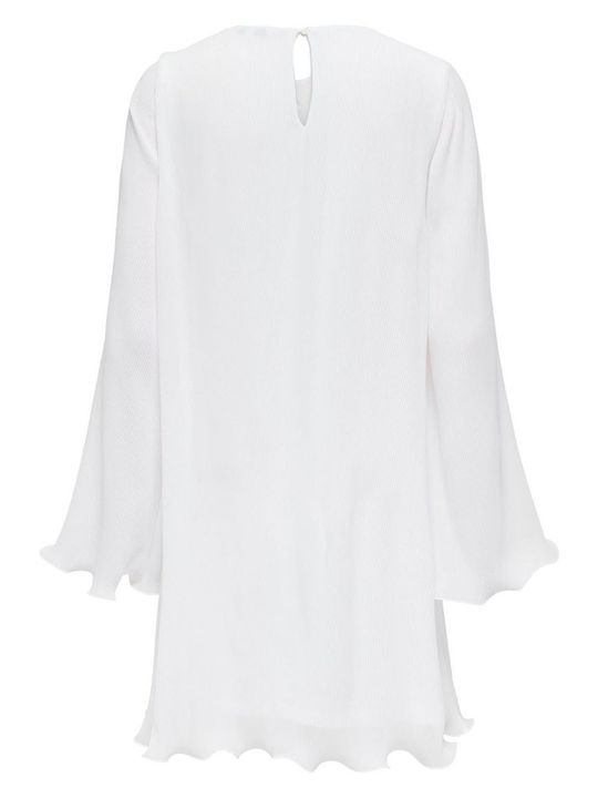 Life Summer Mini Dress for Wedding Christening Bright White