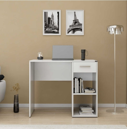 Schreibtisch Concept Holz Weiß 90x75x52cm