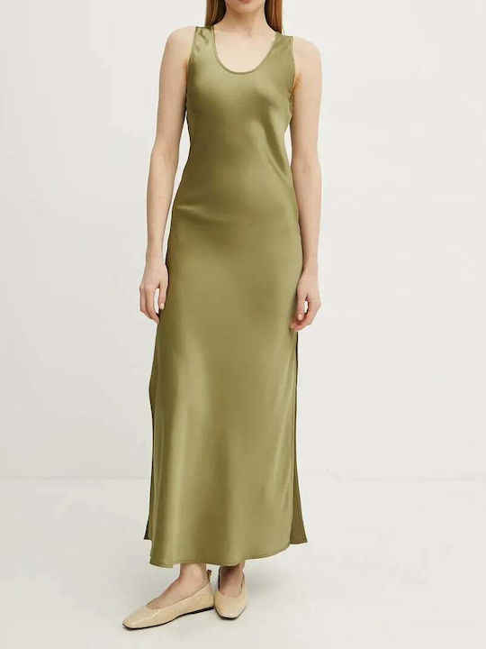 Rochii De Vară Pentru Femei Maxi Rochie Satin Verde