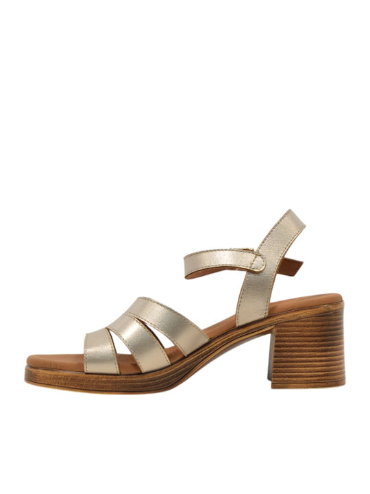 Damenplattformen Beige