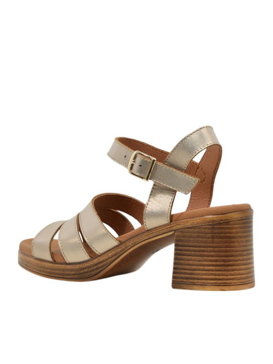 Damenplattformen Beige