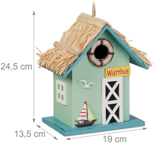 Dekoratives Vogelhaus 24,5 x 19 x 13,5 cm