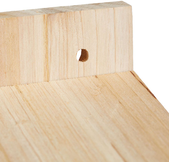 Căsuță decorativă din lemn pentru păsări 20 X 12 X 15,5 cm Naturală