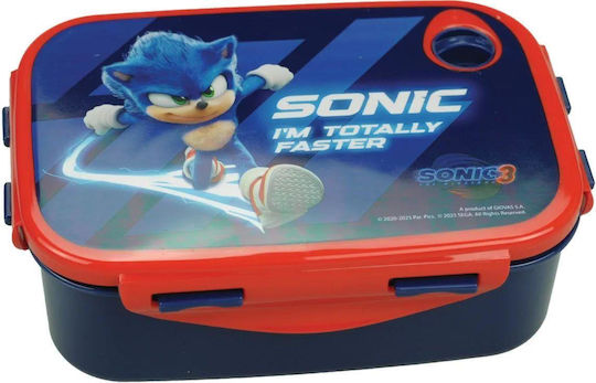 Gim Micro Plastic Kids' Food Container Sonic Multicolour