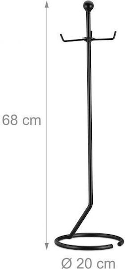 Set de Unelte pentru Șemineu 5 Piese Oțel Negru 68 X 20 X 20 Cm