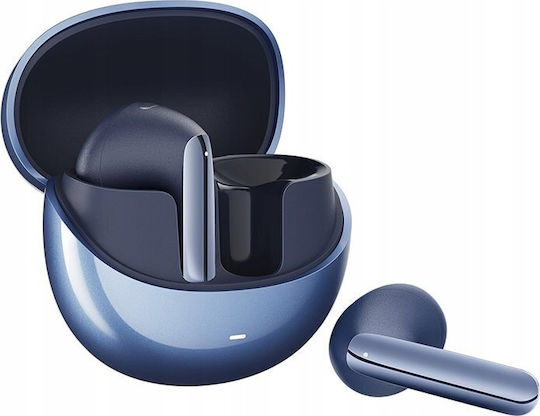 QCY HT 10 Pro Earbud Bluetooth Handsfree Earphones with Sweat Resistance and Charging Case Blue