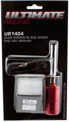 Ultimate Glow Starter SC Size W/230V Charger+SIG-1800mAh Ultimate Racing