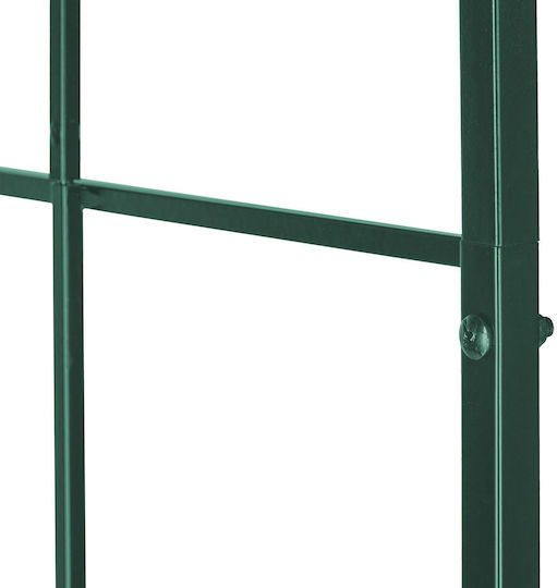 Arcadă Metalică de Grădină pentru Flori Cățărătoare Verde Dimensiuni 224 X 110 X 41 Cm Relaxdays