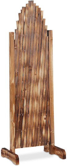 Spalier Extensibil pentru Plante Căţărătoare Lemn Relaxdays H 98-108cm L 37-200cm Maro Deschis