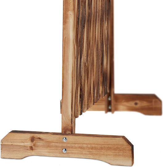 Spalier Extensibil pentru Plante Căţărătoare Lemn Relaxdays H 98-108cm L 37-200cm Maro Deschis