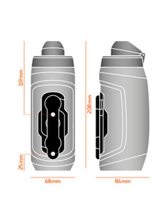 Fidlock Παγούρι Ποδηλάτου 590ml Διάφανο