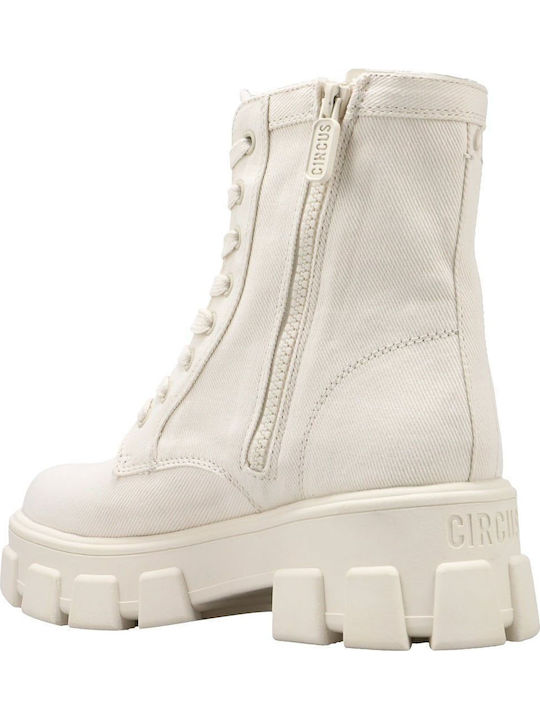 Stiefeletten Damen Beige