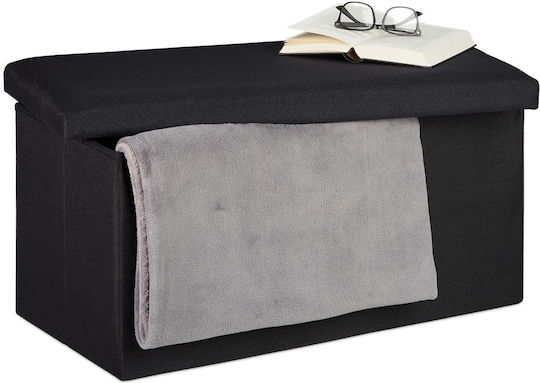 Relaxdays Cutie De Depozitare Din Lemn Cu Capac 84lt Relaxdays Cutie De Depozitare Din Lemn Cu Capac 84lt