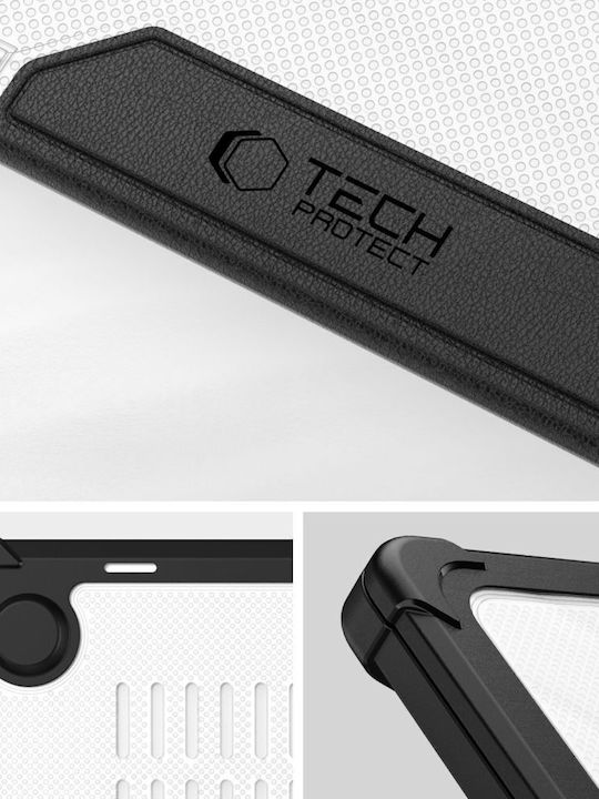 Θήκη Tech Protect Smartshell Pro Apple Macbook Air 13 M2 M3 M4 2023-2025 Μαυρο Διαφανο