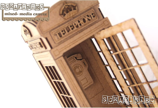 Telephone Booth Construction 26x10x10cm
