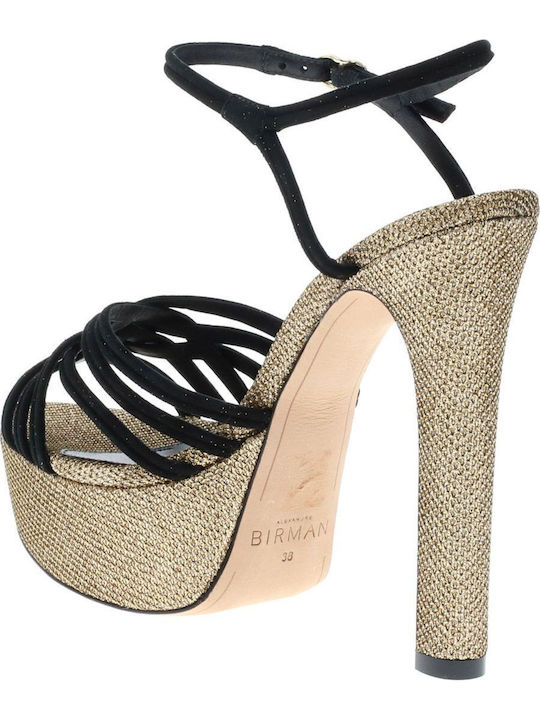 Suede Sandals Black