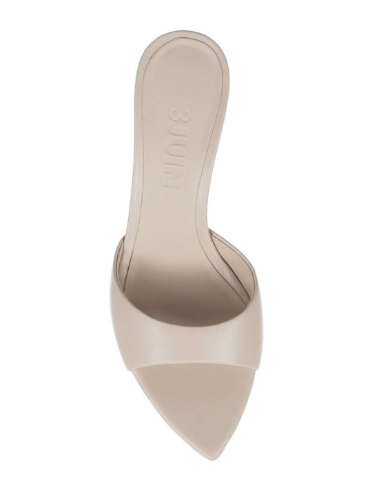 Leather Sandals Beige