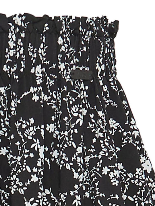 Πλισέ Maxi Φούστα Black