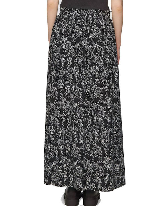 Πλισέ Maxi Φούστα Black