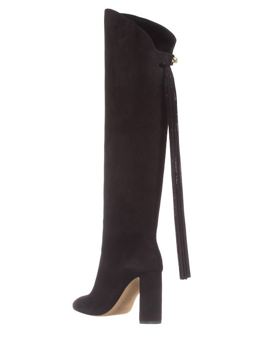 Suede High Heel Women's Boots  Adriana Cavallo Black