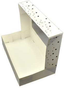 Punctat & Fereastră Alimente Hârtie Cutie pentru Cadou Alb 20x12x20cm.