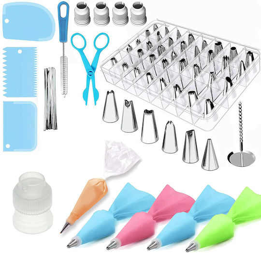 Set Pungi De Patiserie Metalice 72 Bucăți